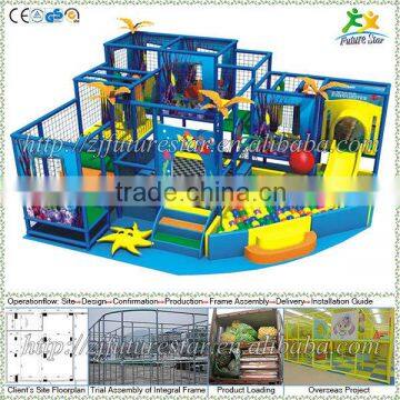 Free design CE & GS standard eco-friendly LLDPE kids indoor equip kindergartens