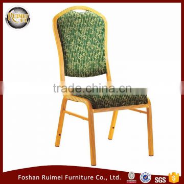 E-042 Green fabric aluminium hotel chairs for banquet hall