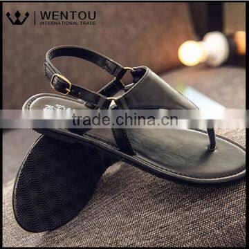 New Womens T-Strap Flat Flip Flop Monogrammed Sandals photo-3