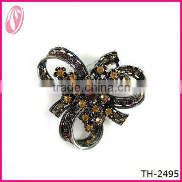 Antique Rhinestone Brooch In Women Accessories