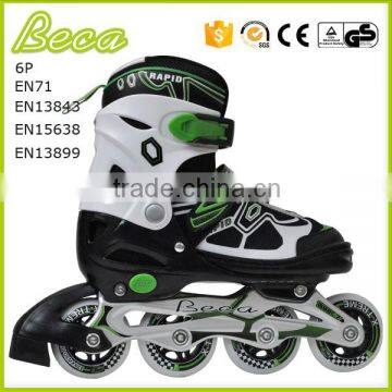 manufacturer sales 4 colors ABEC 5 bearing green inline skate shoes