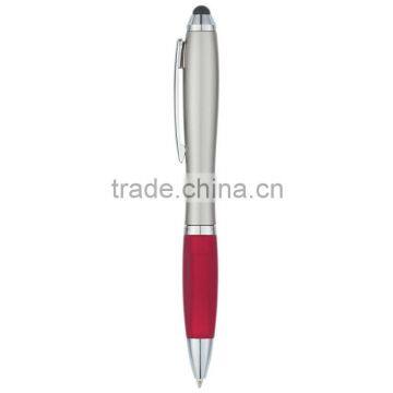 Satin Stylus Pen-silver_red