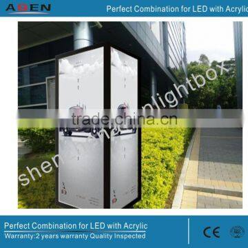 Advertising Light Box Aluminum Frames Waterproof Light Boxes with Laser Engraved Dots Techonogy
