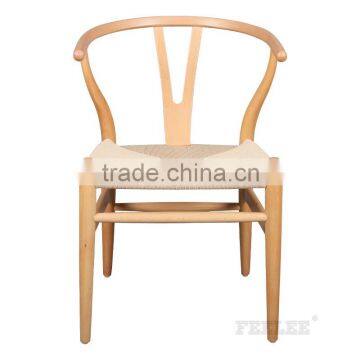 Antique Y-Shape Restaurant Furniture Solid Wood Arm Chair photo-3