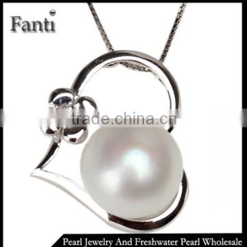 Silver925 charm single pearl pendant settings jewelry wholesale