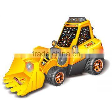 3D electric mini excavator for children with light