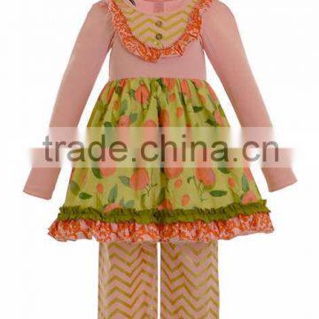 Flower decorative dress baby outfit boutique girl western celebrate birthday clothing party dress