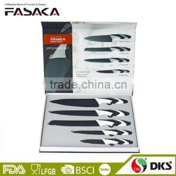 KP1302GB5 Set of 5pcs with Gift Box Black Coating NonStick Knife