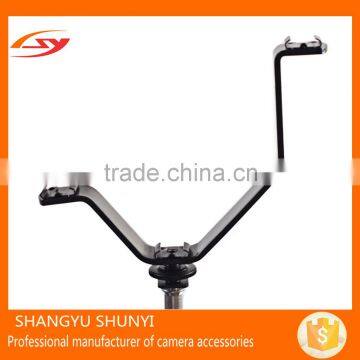 Cheap Camera Flash Light Universal DSLR V-shaped Bracket HotShoe Bracket Mount Flashlight Holder photo-2