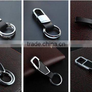 Man's New Design Leather Keychain/fashion Leather Metal Keychain photo-6