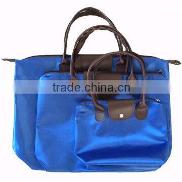 Hot Sale Cheap Polyester Lady Hand Bag Beach Bag With Handle Manufacturer photo-2