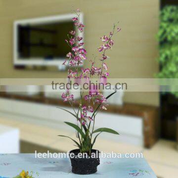 High simulation purple orchids home, office, hotel decorating cheap artificial plastic flower