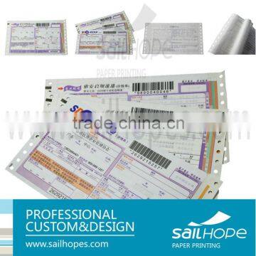 Professional self-adhesive airway courier bill with barcode