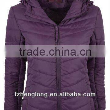 Ladies quilted padding winter jackets