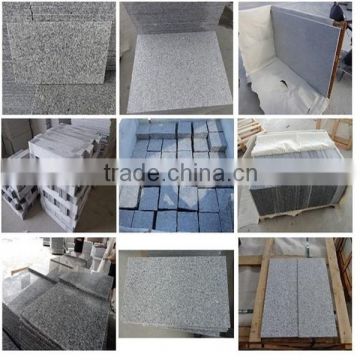 Alibaba Chinese G603 light grey granite tile and slabs and others light grey granite products