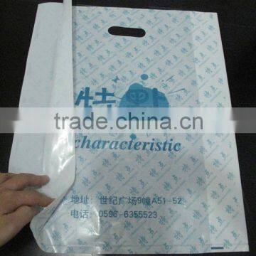 Plastic Die Cut Handle Clothing Packaging Bag