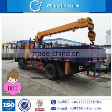 CDW 4*2 truck mounted with crane for sale