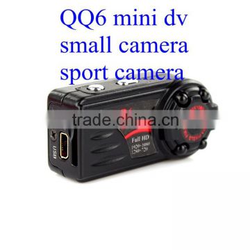 hd video recording small size QQ6 sport camera mini dv