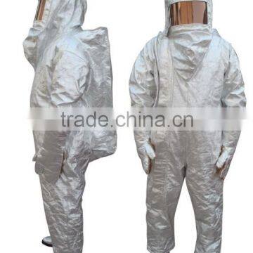 Aluminum Foil One-Piece Set Fire Approach Suit With Scba Bags For High Temperature Workplace photo-2