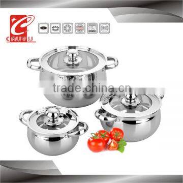 CYCS36C-5A stainless steel 12 pcs induction cookware sets