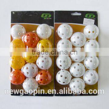 high quality golf plastic hollow balls