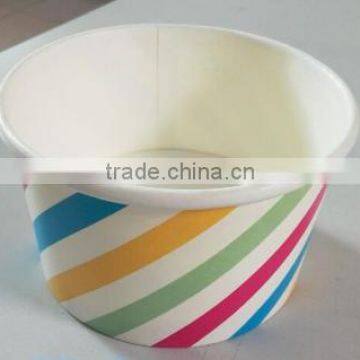 double PE ice cream paper cups with customized printing