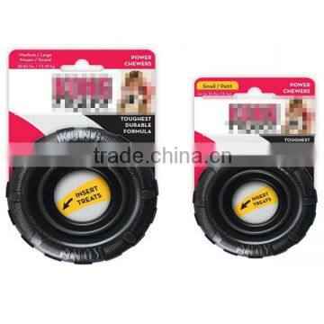Resistant Dog Toy Vee Rubber Tires
