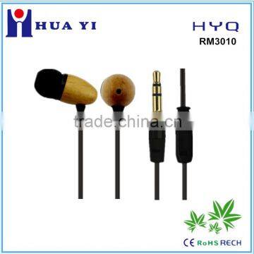 Super Bass Wooden Headphones In-ear Noise Isolation Earphones