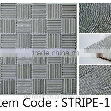 crystal small strip mural glass mosaics