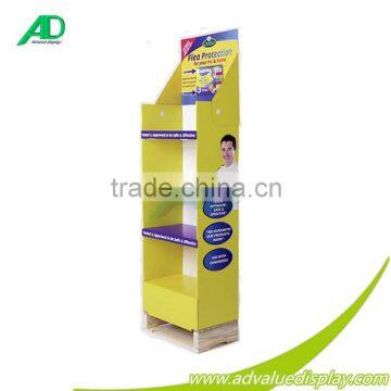 Eco-friendly Paper Cardboard Display Shelves Custom For Strong Glue