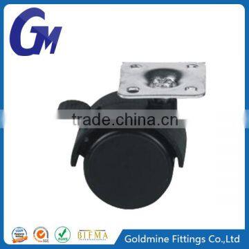 High quality 40mm Furniture Casters with Plate Plastic Caster Wheel