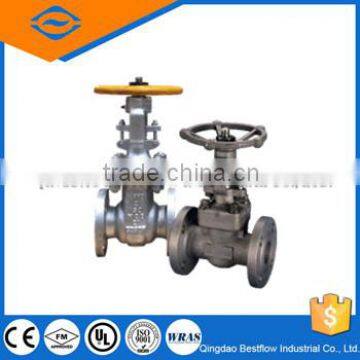 Gear operated steel double flange gate valve