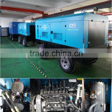 South Africa Diesel Portable Screw Air Compressor For mining Drilling Rig