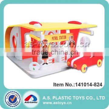 Mini gas station DIY eva foam building blocks