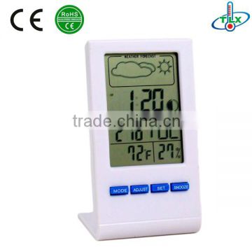 Indoor Monitor Digital Home Weather Station with Alarm Clock Calendar Snooze Hygrometer thermometer