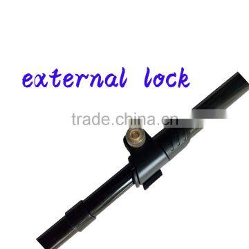 Popular Red Four Sections Carbon Fiber Telescopic Trekking Pole Nordic Walking Stick photo-4