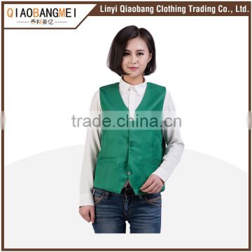 Women personalized sleeveless work uniform design vest