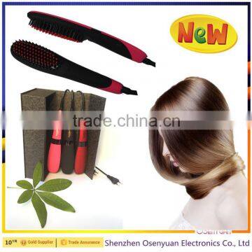 China Manufacturer Hot Selling with LCD Electric Massage Hair Straightener Brush