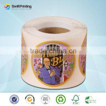 Cheap latest embossed printing stickers
