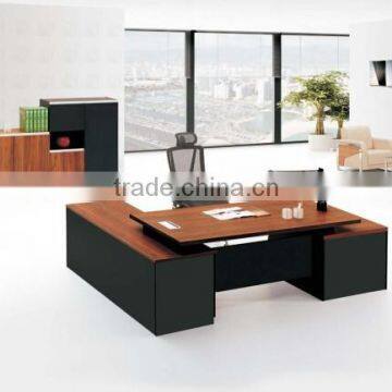 high quality melamine office desk with side table