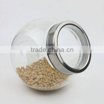 2200ml Glass Stand Jar and Metal Lid