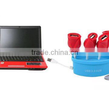 BRAND NEW Flower Shaped 4 Port USB Hub for PC Home Office photo-3