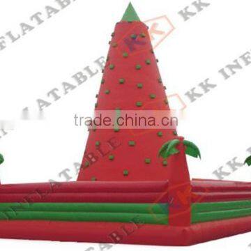 red inflatable climbing mountain climbing rock bouncer