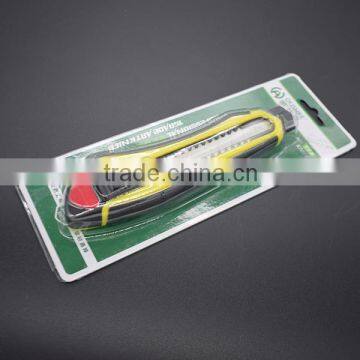 High Quality Double 18mm Blades Co-molded Safety Cutter Knife photo-6