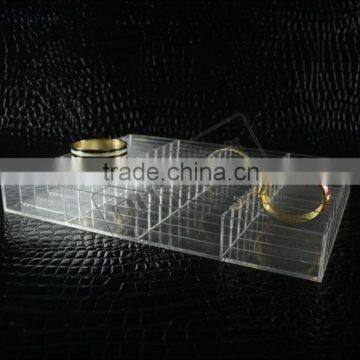 wholesale handmade high clear acrylic display grids jewelry storage