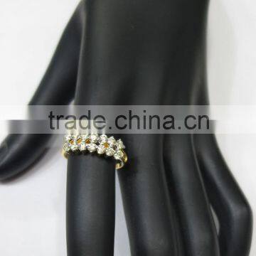 Real Yellow Gold Diamond Ring 18K 0.84cts 2.700 Grams photo-4