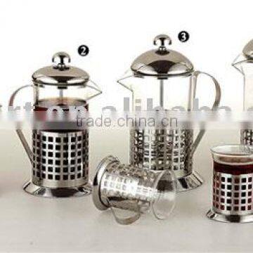 High borosilicate glass tea maker and coffee cup set