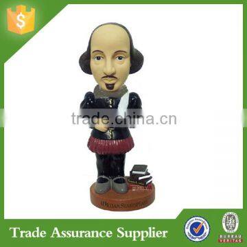 Factory Direct Resin Shakespeare Custom Bobble Head