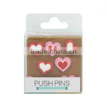 heart shaped push pins/novel pins /high quality