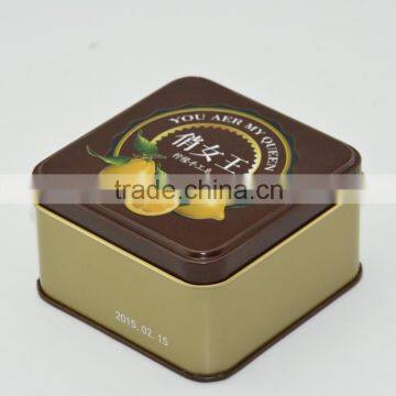 square tin watch storage box,oem tin watch box / fossil watch box,watch tin box packaging